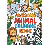 Animal Coloring & Writing Adventure Book: In Classic Black & White Cartoon Illustrations