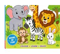 Animal colour book: Cute animals colouring page for toddlers and children