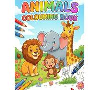 Animal Colouring Book: 15 Cute Animals with Reference Pictures for Children