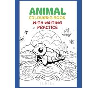 Animal Colouring Book With Writing Practice