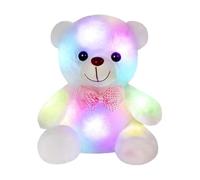 Animal con luz LED - White Luminous Plush Toy | Soft Night Light Glow Bear Doll Cuddly Light Up Beár Doll for Kids Mother Girls, Birthday for Home Living Room Nursery Travel Car