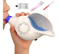 Animal Conch Shell Horn with 54 Sound Effects & Modes | 7.9x4.1 Inch Musical Toy For Kids | Built-in Battery 4-Level Lighting | Lung Capacity Training Animal Songs