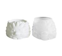 Animal Concrete Molds - Hedgehog Silicone Planter Mold For Candle Holder, Pot, Storage Jar Crafting | Reusable DIY Casting Mold For Cement, Plaster, Resin Art Projects