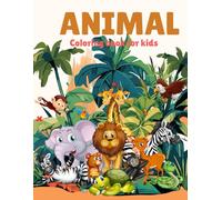 Animal Copy Coloring Book for kids: Easy and Fun Animal Drawing & Coloring Practice for children Ages 4-8