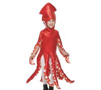 Animal Costumes for Kids | Unisex Red Octopus Photo Props | Costume