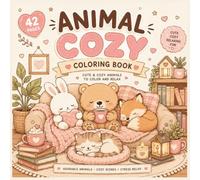 animal cozy coloring book: cute animals, relaxing pages and cozy moments for stress relief