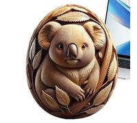Animal Craft Egg - Carved Animals Craft Eggs | Home Egg Decor | Easter Eggs Decorations | Resin Carved Decorations Animal Tabletop Centerpiece Tray Ornaments For Beginners Kids Table