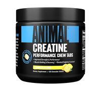 ANIMAL Creatine Performance Chew Tabs Lemon Ice - comprimidos masticables con 5 g de monohidrato de creatina por dosis y sal marina para mejorar su efecto - 120 comprimidos