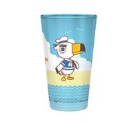 ANIMAL CROSSING - Large Glass - 400ml - "Beach Characters" - box