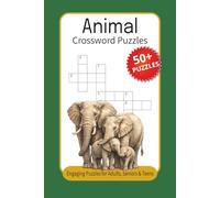 Animal Crossword Puzzles: Crossword Puzzles with Easy to Read Print about Animals, Wildlife, Safari and More | 6x9 inches, 120 pages | 50+ Puzzles … Gift for Vacations, Holidays and Relaxation