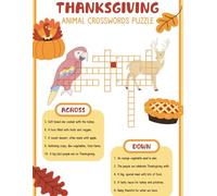 Animal crosswords puzzle: 50 Wild Crossword Puzzles for Kids Who Love Animals