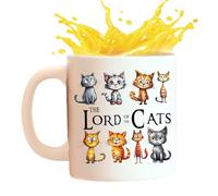 Animal Cups - Taza multifuncional para jugo, taza de café de porcelana de 350 ml para amantes de los animales, tazas de beber con patrón de perro y gato, tazas de té y leche