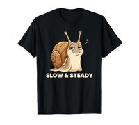 Animal de Actitud Divertida de Caracol Lento y Estable Camiseta