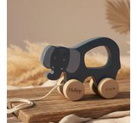 Animal de arrastre de madera Señora Elefante – personalizable | Trixie – Láser