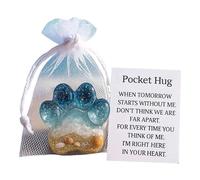 Animal de bolsillo - token de abrazo edificante hecho a mano, dulce regalo de recuerdo en miniatura | felicidad simbólica para cumpleaños San Valentín, tiempos de cuidado mujeres, hombres, adultos