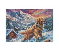 Animal de compañía Puzzles 1000 Piezas Circular 3D Familiar Rompecabezas para Familia Aliviar Estrés DIY Moderno Creativo Decoración del Hogar 300 PCS