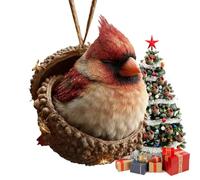 Animal de Navidad para colgar - Conjunto de decoraciones navideñas 2D de acrílico, decoraciones de temporada ligeras | Figuras festivas perfectas para el hogar, la oficina, la chimenea, las escalas