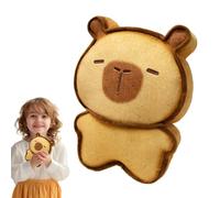 Animal de peluche brindis - Pleasuoso para comida, muñeca Catbara Toast Cat | Capybara Plush Boll, simulación de tostadas Plush con expresiones felices / tristes, perfecto para la decoración del coche