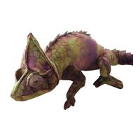 Animal de peluche camaleón | Muñeco de peluche de dibujos animados | Suave y esponjoso como los animales reales del árbol de la selva que abrazan el regalo del juguete para el cumpleaños de Navidad