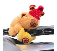 Animal de peluche Capybara, Peluche Capybara | Capybara Interior de Coche de Dibujos Animados Lindo | en Peluche Capybara divertido y realista, decoraciones de tablero de instrumentos sin olor para