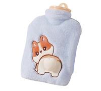 Animal de peluche con botella de agua caliente, pequeña botella de agua caliente, Linda botella de agua caliente de felpa de 900 ml, Paquete de agua caliente de gran capacidad, compresa y cálida
