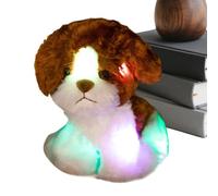 Animal de peluche con luz nocturna luminosa para la noche | Almohada de peluche suave para abrazos, animal de peluche brillante para la noche, para Navidad, Acción de Gracias, boda, Halloween, viaje