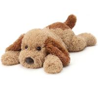 Animal de peluche con peso de 24 pulgadas para niños y adultos, peluche de perro apto para microondas