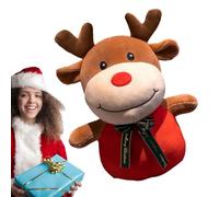 Animal de Peluche de, Animales de Peluche de Navidad - Peluche navideño con de Papá Noel Rellenos - Suave Animal de Peluche navideño, Peluche de Papá Noel para niños, niñas y ra