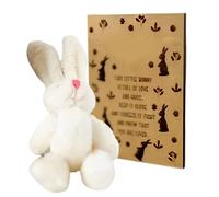 Animal de peluche de conejo, conejo interior de Pascua - Pequeño dibujos animados Bunny Birthday Party Decorations Candy Card,Pleluche de Pascua divertida y linda, tarjeta de felicitación para la
