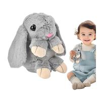 Animal de peluche de conejo iluminado interactivo - animal de peluche de conejo electrónico realista, canto, discurso repetitivo | Fomenta el juego inmersivo, perfecto para regalo educativo cumpleaños