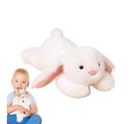 Animal de peluche de conejo mentiroso, peluche de conejo de orejas largas | Peluche conejito abrazable con orejas floppy - Casta compañía, linda colección de animales tiernos realist