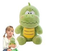 Animal de peluche de dinosaurio verde, peluche de dinosaurio relleno - Animal de verde de dibujos animados,Cómodo cojín de tiro para muñeca con garra de dinosaurio, suave decoración para la