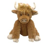 Animal De Peluche De - Ganado De Las Highland Antes De Dormir, Animal De Peluche De Yak | Peluche Marrón, Ganado Highland Buenas Noches Con Función Musical, Animal De Pel