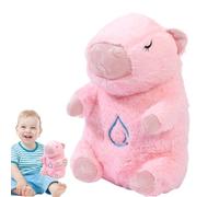 Animal De Peluche De Latido Del Corazón - Capybara Transpirable Un Animal De Peluche | Capybara Peluche Con Calmante | Transpirable Nutria De Sueño Buddy Con Música Y Luz Para To