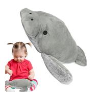 Animal de peluche de manatí - Juguete de peluche de dibujos animados, muñeca de mar suave | Lindo juego de figuras de felpa de criatura marina, colección creativa de juguetes de peluche-de vida silves