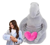 Animal de Peluche de muñeca Extraterrestre, Juguete de Peluche Extraterrestre,Peluche Alien con Corazón Rojo | Adorable Almohada de Criatura de Peluche alienígena, Juguete Espacial abrazable, mu