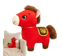 Animal de peluche - de peluche | 2026 Año de The Horse Plush Toy, Muñeca de festival suave para amigos de la familia Cumpleaños China Celebración de Navidad en el hogar Nursery