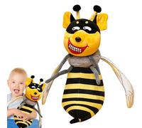 Animal de peluche de perro de abeja, peluche de perro de abeja | Juguete con almohada de lanzamiento de dibujos animados de Toy Huggable | Compañero adorable suave y cómodo, decoración del sofá para e