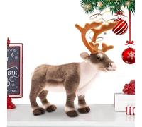 Animal de Peluche de Reno | Juguetes de Reno, muñeco de Alce de Peluche de Ciervo - Adorno de Bonito de 13,7 Pulgadas, Juguete de Ciervo de navideño para sillas, dormitorios, sofás y CAM