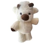 Animal De Peluche De Va-ca Corriendo - Ado-rables Juguetes De Peluche De Ja-balí | Juguetes De Pelu-che Su-aves De Va-ca Corriendo Abrazables Para Niños, Adultos, Hogar, Sofá, Dormitorio (B-lanco)