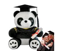 Animal de peluche panda, graduación Panda Bear | Panda Juguetes de peluche Animal de peluche,Toys Kids Toys Soft Doll with Hat & Certificate, Class of 2025 Decor for Elementary High School & Colleg