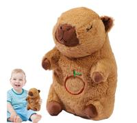 Animal De Peluche Que Capibara: Latidos Del Corazón Calmantes Para Abdominales, Peluche Con Movimiento Rítmico, Compañero Musical Para Dormir | Juguete Cómodo Y Ligero Y Suave, Estilo Nutria B