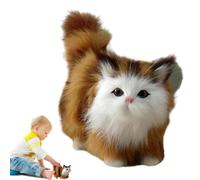 Animal de peluche realista de gato, gato de peluche, cosas geniales para