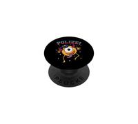 Animal de policía con Gorra de policía PopSockets PopGrip Adhesivo