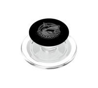 Animal de Trabajo y Fiesta tiburón y Adicto a los Tiburones PopSockets PopGrip para MagSafe
