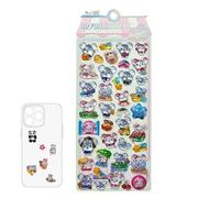 Animal Decal - Cute Mini Lightweight Craft Decal | Tiny 3D Animal Stickers for Scrapbooking for Water, Cups, Laptops, Guitars, Suitcases, Luggage, Envelop or Glasses, 9.5x23cm