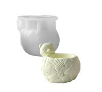 Animal Designs - Maceta de silicona hecha a mano para hormigón, resina, decoración del hogar, manualidades, animales, macetas de silicona