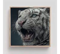 Animal Diamond Painting Adultos, Tigre Cuadros de Diamantes, 5D Puzzle Diamantes Cuadros en Punto de Cruz Diamond Art Painting Kit, Hobby Ccreativi Adulti, Decoración Pared Hogar 100x100cm cd7-p35