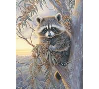 Animal Diamond Painting Kit Completo, 5D Diamond Painting Árbol Pintura Diamante Niños DIY Cristal Strass Punto de Cruz Manualidades Puzzle Diamantes Adultos, Decoración Hogar Regalos 60x80cm b7-11S