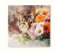 Animal Diamond Painting Kit Completo Adultos, Diamond Painting Mujer Pintura Diamante Adultos Niños DIY 5D Cristal Strass Punto de Cruz Puzzle Manualidades Kit para Decoración Hogar 60x60cm uj8-30t